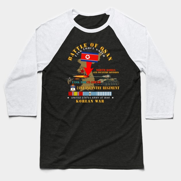 TF Smith - 21st Infantry Bazooka Vs T34 Baseball T-Shirt by twix123844
